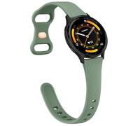 Slim Strap for Garmin Forerunner 255, 265, Venu 2/Venu 3/Vivoactive 4 45mm, 22mm Soft Slim Silicone Quick Release Band for 255/265 Music,Legacy Hero Strap Oliver green