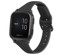 Slim Strap for Garmin Venu Sq/Sq Music/Venu Sq 2/Venu Sq 2 Music Watch Band, 20mm Adjustable Silicone Replacement Band for Garmin Venu/Venu 2 Plus/Vivomove HR/Instinct 2S/Fenxi 7S (Black)