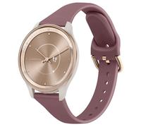 Slim Strap for Garmin Vivoactive 5/Vivomove 3 Strap/Vivomove HR Strap, 20mm Silicone Bracelet Replacement Band for Vivomove LUXE/Vivomove Sport/Vivomove Trend (Smoke purple)