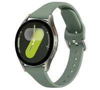 Slim Strap for Samsung Galaxy Watch 7/Watch 6/Watch 5/Watch 4 40mm 44mm for Women Men, 20mm Adjustable Silicone Replacement Sport Band for Galaxy Active 2/Galaxy Watch 3 (Oliver green)