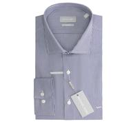 Slim striped poplin shirt Michael Kors Bleu 42