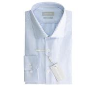Slim structured striped shirt Michael Kors Bleu 40
