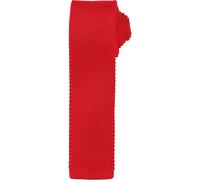 Slim Textured Knit Effect Tie Pack of 2 Premier Red One Size