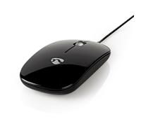 Slim Thin USB Optical Wired Scroll Mouse for PC Laptop Notebook Desktop Black