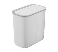 Slim Trash Can, Bedside Garbage Bin, Rectangular Trash Can with Odor-Proof Lid, Home Push Bin with Durable Construction, Waste Management Solution, for Laundry Room Kitchen Bathroom