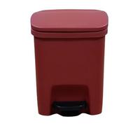 Slim Trash Can Hands-Free Foot Pedal Control, Lid Odor Protection | Rectangular Trash Can With Soft-Close Foot Pedal for Home, Office, Bathroom, Bedroom, Living Room, Laundry Room, rhododendron