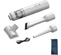 Slim V8 Mate Cordless Car Vacuum High Power 19000pa, 2025 New Cordless Handheld Cars Vacuum Cleaner Portable Air Blower with Brushless Motor Mini Vacuums Cleaner for Car, Home, Office (White)