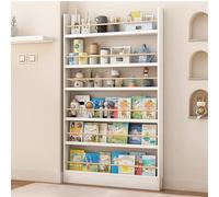 Slim Veal Bookcase - Space-Saving Behind Door Sto Shelf, Toy & Book nizer, Open Design for Bedrooms & Living Rooms, Slish Home Décor Soluts.