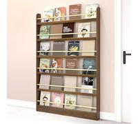 Slim Veal Bookcase - Space-Saving Behind Door Sto, Toy & Book nizer, Open Shelving Unit for Bedrooms, Living Rooms, and Kids’ Rooms - Slish & Functal Design.