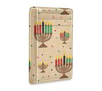 Slim Wallet Card Holders for Men Women Kwanzaa Minimalist Front Pocket Wallets Small Card Case RFID Blocking