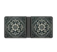 Slim Wallet Compact Bifold Wallet with Dark Green Leather Wallets,Minimalist Wallets for Men with Credit Card Holder Leather Coin Slot ID Window Unisex