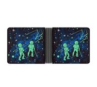 Slim Wallet for Men,Glow in The Dark Print Men Wallet,card Wallet,Bifold Wallets,front Pocket Wallets for Men, style, One Size, Modern