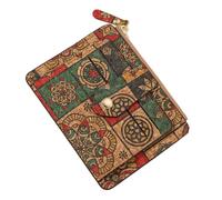 Slim Wallet for Women Card Holder Wallet - Vintage Floral Credit Card Holder,Small Women Wallet,Brown Slim Card Holder Wallet for Drivers License,ID Card, F, 説明を参照してください