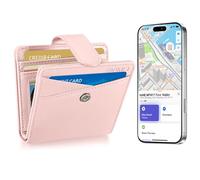 Slim Wallet for Women, RFID Blocking Bifold Credit Card Holder, Pink