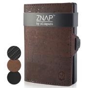 Slim Wallet Men Women Purse Mini Leather Small 12 Cards RFID Coin Pocket Brown