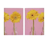 Slim Wallet Passport Holder Flowers in Glass Vase Printed Card Holder Passport Cove Leather Wallet Travel Document Organizer