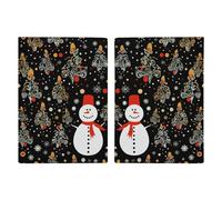 Slim Wallet Passport Holder Snowman And Trees Printed Card Holder Passport Cove Leather Wallet Travel Document Organizer, style, 20.3x13.8cm, Casual