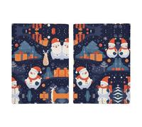 Slim Wallet Passport Holder Snowman Dress Up Printed Card Holder Passport Cove Leather Wallet Travel Document Organizer, style, 20.3x13.8cm, Casual