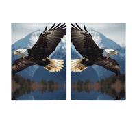 Slim Wallet Passport Holder Soaring Eagle Printed Card Holder Passport Cove Leather Wallet Travel Document Organizer, style, 20.3x13.8cm, Casual