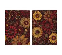 Slim Wallet Passport Holder Some Colorful Flowers Printed Card Holder Passport Cove Leather Wallet Travel Document Organizer, style, 20.3x13.8cm, Casual