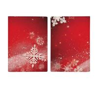 Slim Wallet Passport Holder Sparkling Snowflakes Printed Card Holder Passport Cove Leather Wallet Travel Document Organizer, style, 20.3x13.8cm, Casual