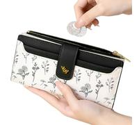 Slim Wallets Women | Slim Large Capacity Money Holder - Cash Card Holder Travel Wallet - for Shopping Dating Gym Beach Going Out Commuting Work