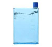 Slim Water Bottle - Flat Bottle with Plastic Trim | Sports Water Bottles - Creative A5 Paper Bottles Clear Sport Plastic Flat Notebook A6 Portable for Al