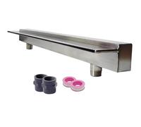 Slim Waterfall Spillway Kit for Ponds & Fountains Outdoor Garden Water Feature with Wall F Mount & Accessories Ideal for Enhancing Landscape Decor and Creating Tranquil Ambiance