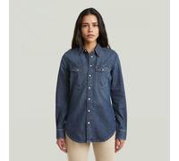 Slim Western Shirt - Dark blue - Women S
