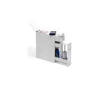 Slim White Wooden Free Standing Portable Bathroom Cabinet Organiser Storage