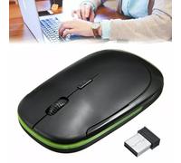 Slim Wireless Mouse for Laptop & Office - 2.4GHz Optical Mouse with USB Nano Receiver - Silent Click, Lightweight, Portable Mouse for Students, Professionals, Mac & PC