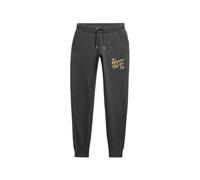 Slim Women's Jogging Trousers Superdry Luxe Metallic Logo Noir XL