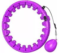 Slim your waist with the 24 Knots Fitness Hoop This smart weighted hula hoop helps adults burn fat, tone abs, and lose weight in a fun, easy way