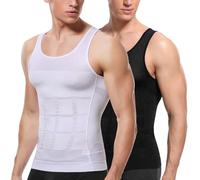 SLIMBELLE Men's Body Shaper Vest Slimming Vest Elastic Shapewear Compression Shirt for Men Slim Tummy Control Waist Trainer Shaper Tank Top