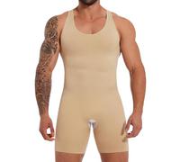 SLIMBELLE Shapewear Men's Undershirts Tummy Control Full Body Shaper Men's Underwear Bodysuit Seamless Lightweight Shaping Tank Top