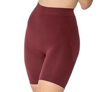 SLIMCELL Women's Anti-Cellulite Draining Leggings Shaping Short and Cyclist - Women's Containing Sleeve, Anti-Cellulite Trousers, Flat Belly, Slimming Shapewear - Made in Italy, Dark Wine Short, L-XL