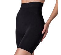 SLIMCELL Women's Anti-Cellulite Draining Leggings Shaping Short and Cyclist - Women's Containing Sleeve, Anti-Cellulite Trousers, Flat Belly, Slimming Shapewear - Made in Italy, black short, L-XL