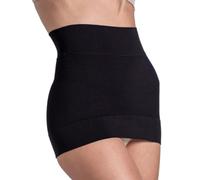 SlimCell Women's Seamless Slimming Belt - Flat Belly Shaping, Anti-Cellulite Abdominal Band in Microfibre, Invisible Slimming Underwear - Made in Italy, Black, L