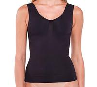 SLIMCELL Women's Shaping Massaging Tank Top - Women's Compression Tank Top, Women's Shapewear Underwear - Made in Italy, Black, S/M
