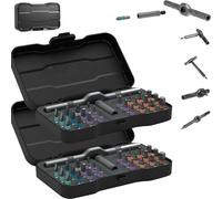 Slimdescent/Consecutive Screwdriver Set, Ratchet 24-in-1 Screwdriver Set, Dly 24 in 1 Magnetic Compact and Portable T Ratchet Screwdrivers, Multi-Function Repair Tool with Detachable Handle(2sets)