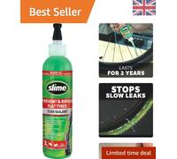 Slime Tube Sealant 10015 – Bike Puncture Prevent & Repair, Non-Toxic, Eco-Friendly, 237 mL