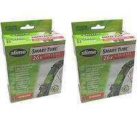 Slime 26" x 1.75-2.125 Self Healing Inner Tubes with Schrader Valve & Ano Adapters (Pair)