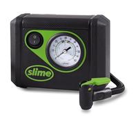 Slime 40059 Tire Inflator, Junior, Compact, Powerful, Portable Car Air Compressor, Lightweight, Analog, Flat Tire Repair, 12V, 12 min Inflation