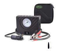 Slime 40061-95 Tyre Inflator, Power Sport, Compact, Lightweight, Analogue, includes LED light and twist connect hose, 12 min inflation