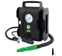 Slime 40066-95 Tyre Inflator, Multi-Purpose, Analogue, includes LED light and quick connect hose, 8 min inflation