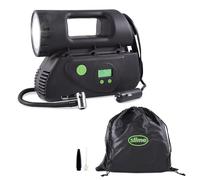 Slime 40067-95 Tyre Inflator, Deluxe, Digital, Inflate Right Technology, includes LED light and quick connect hose, 4 min inflation