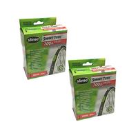 Slime 700 x 19-25c Self Healing Inner Tubes with Presta Valve & Ano Adapters (Pair)