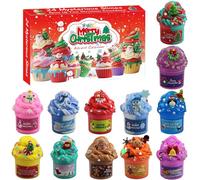 Slime Advent Calendar 2025, 24 Days Slime Christmas Toy Countdown Calendars with Different Texture Diy Slime Making Kit for Kids Birthday Xmas Boy Girl Teens Men Women