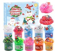 Slime Advent Calendar 2025 for Kids-Christmas Countdown Calendars 24 Days of Surprises with Different Texture Slime Toy Kit Funny GIfts for Toddler Teens Girls 4 5 6 7 8 9 10 11 12 Year Old