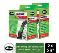 Slime 30073 Bike Inner Tube with Slime Puncture Sealant, Self Sealing, Prevent and Repair, Presta Valve, 29" x 1.5-2.3"